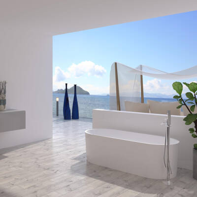 Artemis Bauci Özgür Küvet Mat Beyaz 160x80 cm - ARTEMİS