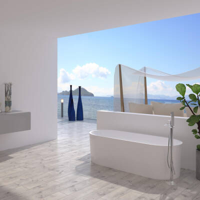 Artemis Bauci Özgür Küvet Mat Beyaz 170x80 cm - ARTEMİS