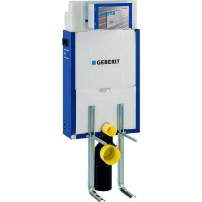 Asma klozet için Geberit Kombifix elemanı, 108 cm, Sigma 12 cm gömme rezervuar ile, destek ayakları ile - GEBERİT