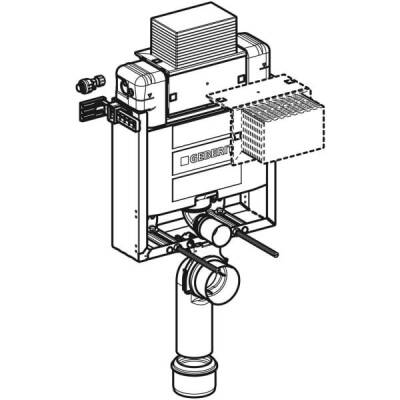 Asma klozet için Geberit Kombifix elemanı, 82 cm, Alpha gömme rezervuar ile 12 cm - GEBERİT (1)