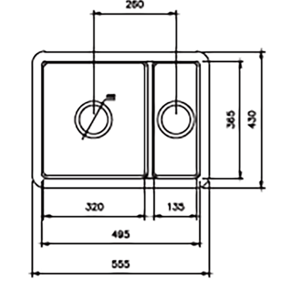 Bocchi 1636 Sotto Çift Gözlü Mutfak Eviyesi Tel Izgarası - BOCCHI (1)