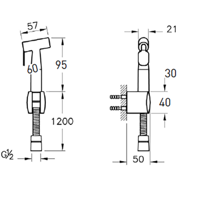 Bocchi ABS Taharet Duşu Seti - BOCCHI (1)