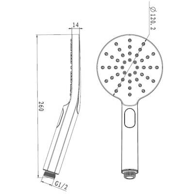 Bocchi AIR2 Touch2 Eco 120R El Duşu 3F Krom 5500 0021 - BOCCHI (1)