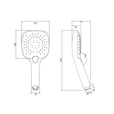 Bocchi AIR2 Touch2 Xtreme Eco 110S El Duşu 3F Krom 5500 0018 - BOCCHI (1)