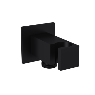 Bocchi Askılı El Duşu Çıkış Dirseği, Siyah - BOCCHI