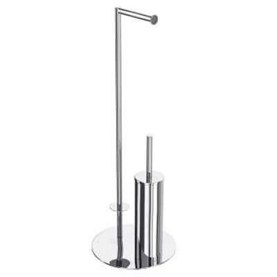 Bocchi Ayaklı Tuvalet Kağıtlık ve Fırçalık Krom - BOCCHI