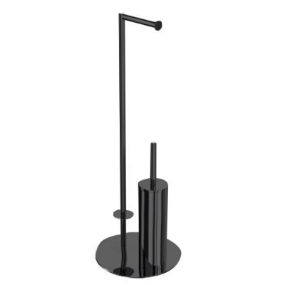 Bocchi Ayaklı Tuvalet Kağıtlık ve Fırçalık Siyah - BOCCHI