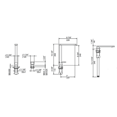 Bocchi Baveno Move + Teleskopik Eviye Armatürü Krom - BOCCHI (1)