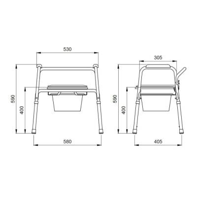 Bocchi Bedensel Engelli Tuvalet Destek Ünitesi Parlak Beyaz CC-DRV-007 - BOCCHI (1)