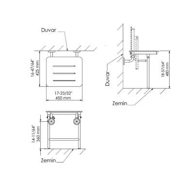 Bocchi Care Duş Oturağı Ayak Destekli Katlanabilir Meşe Fenolik TBDO-101-1007 - BOCCHI (1)