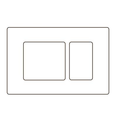 Bocchi Cesano Kare Gömme Rezervuar Kumanda Paneli Beyaz 8200-0032 - BOCCHI