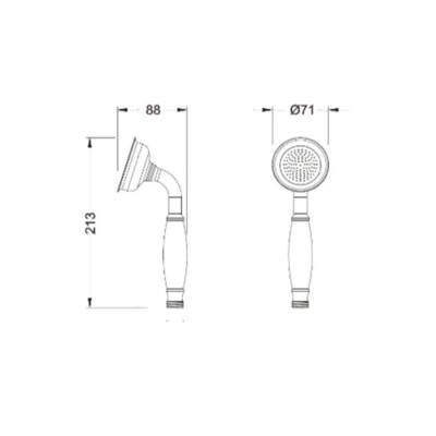Bocchi Classic Duş Başlığı 1F 5500 0006 - BOCCHI (1)