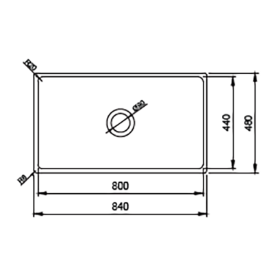 Bocchi Contempo 84 cm Mutfak Eviye Tel Izgarası - BOCCHI (1)