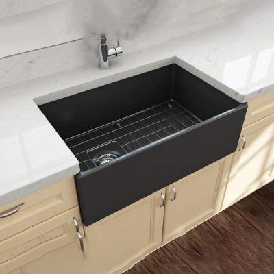 Bocchi Contempo Mutfak Eviyesi 76 Cm Mat Antrasit 1346-020-0120 - BOCCHI (1)