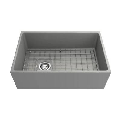 Bocchi Contempo Mutfak Eviyesi 76 Cm Mat Gri 1346-006-0120 - BOCCHI