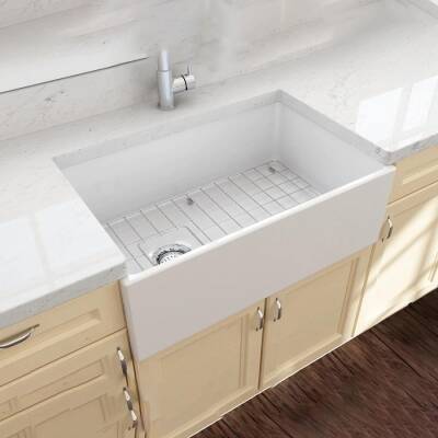 Bocchi Contempo Mutfak Eviyesi 76 Cm Parlak Beyaz 1346-001-0120 - BOCCHI (1)