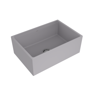 Bocchi Contempo Step Rim 70 cm Mutfak Eviyesi Mat Gri - BOCCHI