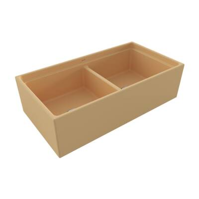 Bocchi Contempo Step Rim Çift Gözlü Eviye 91 Cm Mat Kaşmir 1348-011-0120 - BOCCHI