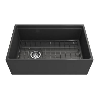 Bocchi Contempo Step Rim Mutfak Eviyesi 76 cm Mat Antrasit 1344-020-0120 - BOCCHI (1)