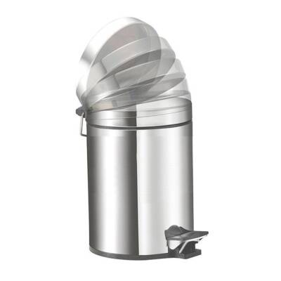 Bocchi Çöp Kovası Pedallı Soft Close 5 lt Krom 3054 0004 - BOCCHI