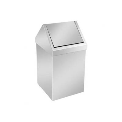 Bocchi Çöp Kovası Sallanır Kapaklı 16 lt Mat Paslanmaz Çelik 3900 0133 - BOCCHI