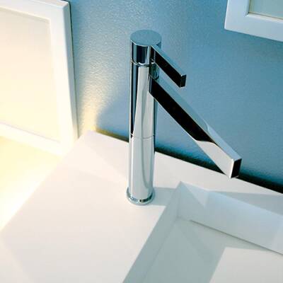 Bocchi Cube Yüksek Tip Lavabo Bataryası Krom 1015 0002 - BOCCHI (1)