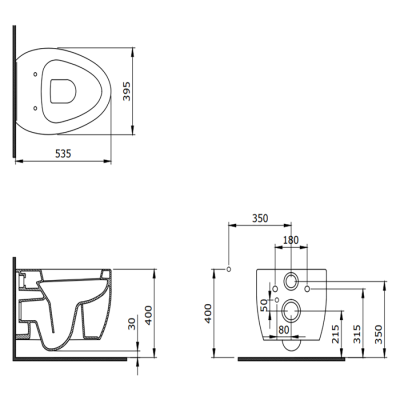 Bocchi Etna Asma Klozet Mat Beton - BOCCHI (1)