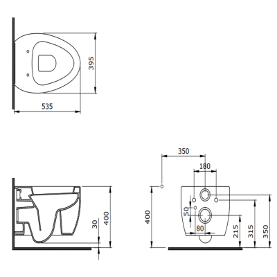 Bocchi Etna Asma Klozet Mat Petrol Mavisi - BOCCHI (1)