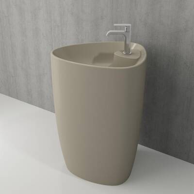 Bocchi Etna Batarya Banklı Monoblok Lavabo 58 cm Mat Kaşmir 1337-011-0126 - BOCCHI