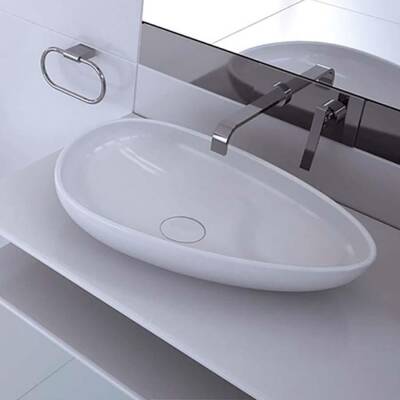 Bocchi Etna Çanak Lavabo 58 cm Parlak Beyaz 1114-001-0125 - BOCCHI (2)