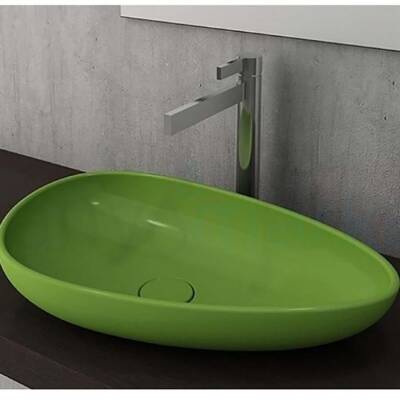Bocchi Etna Çanak Lavabo 58 cm Parlak Fıstık Yeşili 1114-022-0125 - BOCCHI