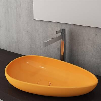 Bocchi Etna Çanak Lavabo 58 cm Parlak Mandalina Sarısı 1114-021-0125 - BOCCHI (1)