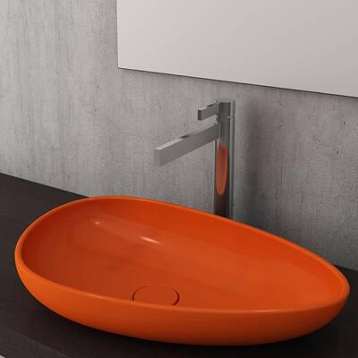Bocchi Etna Çanak Lavabo 58 cm Parlak Turuncu 1114-012-0125 - BOCCHI (1)