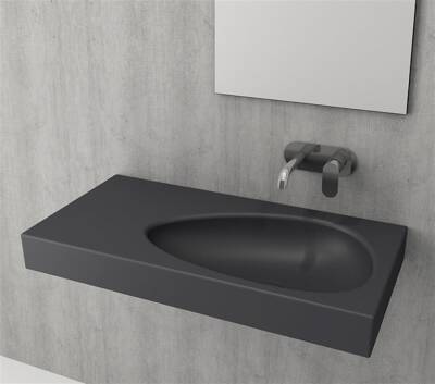Bocchi Etna Etajerli Lavabo 90 cm Mat Antrasit 1115-020-0125 - BOCCHI (1)