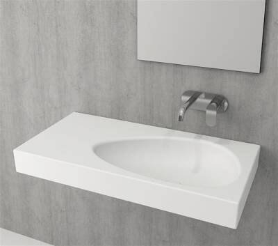 Bocchi Etna Etajerli Lavabo 90 cm Mat Beyaz 1115-002-0125 - BOCCHI (1)