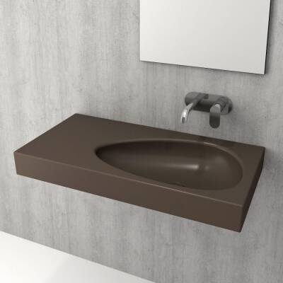 Bocchi Etna Etajerli Lavabo 90 cm Mat Kahverengi 1115-025-0125 - BOCCHI (1)