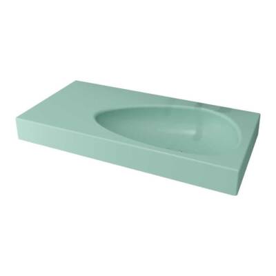 Bocchi Etna Etajerli Lavabo 90 cm Mat Mint Yeşil 1115-033-0125 - BOCCHI