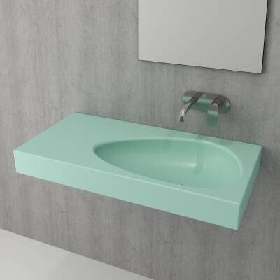 Bocchi Etna Etajerli Lavabo 90 cm Mat Mint Yeşil 1115-033-0125 - BOCCHI (1)