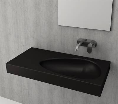 Bocchi Etna Etajerli Lavabo 90 cm Mat Siyah 1115-004-0125 - BOCCHI (1)