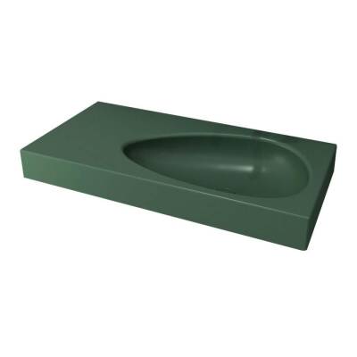 Bocchi Etna Etajerli Lavabo 90 cm Mat Yeşil 1115-027-0125 - BOCCHI