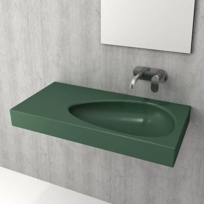Bocchi Etna Etajerli Lavabo 90 cm Mat Yeşil 1115-027-0125 - BOCCHI (1)