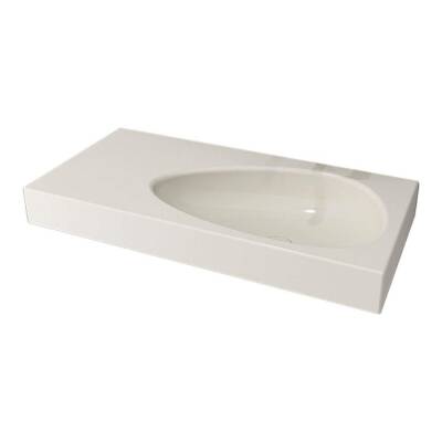 Bocchi Etna Etajerli Lavabo 90 cm Parlak Bisküvi 1115-014-0125 - BOCCHI