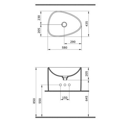Bocchi Etna Lavabo Monoblok Tezgah Üstü Mat Yeşil 1162-027-0125 - BOCCHI (1)