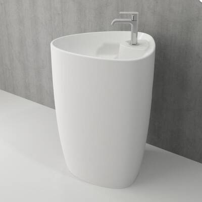 Bocchi Etna Monoblok Lavabo Armatür Delikli Mat Beyaz 1337-002-0126 - BOCCHI