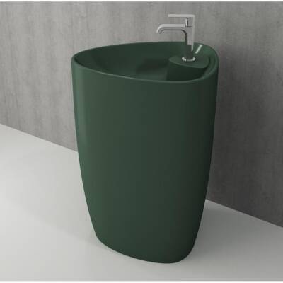 Bocchi Etna Monoblok Lavabo Armatür Delikli Mat Yeşil 1337-027-0126 - BOCCHI