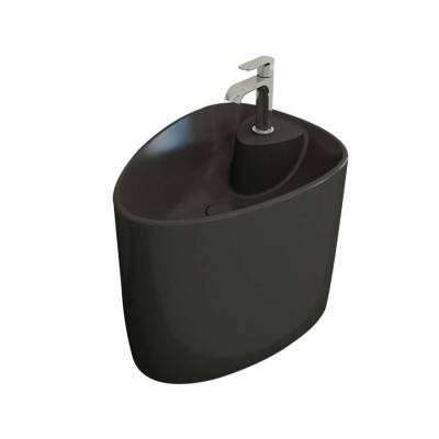 Bocchi Etna Monoblok Lavabo Tezgah Üstü Armatür Delikli Mat Antrasit 1343-020-0126 - BOCCHI