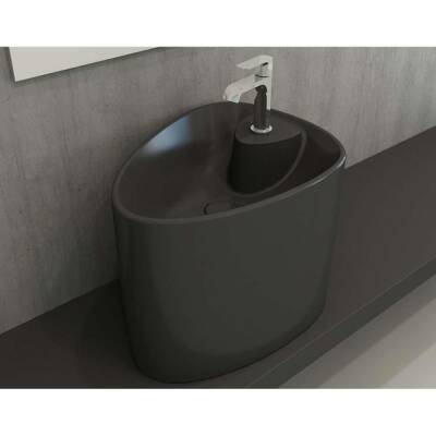 Bocchi Etna Monoblok Lavabo Tezgah Üstü Armatür Delikli Mat Antrasit 1343-020-0126 - BOCCHI (1)
