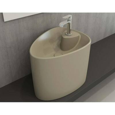 Bocchi Etna Monoblok Lavabo Tezgah Üstü Armatür Delikli Mat Kaşmir 1343-011-0126 - BOCCHI (1)