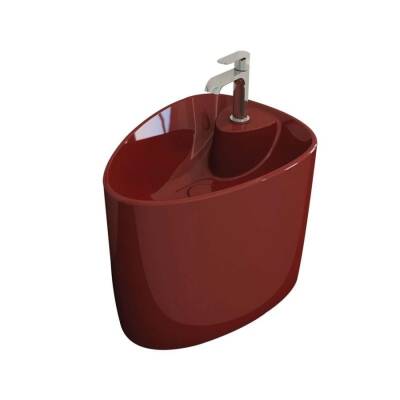 Bocchi Etna Monoblok Lavabo Tezgah Üstü Armatür Delikli Parlak Kırmızı 1343-019-0126 - BOCCHI