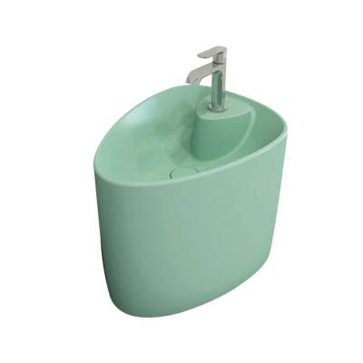 Bocchi Etna Monoblok Lavabo Tezgah Üstü Armatür Mat Mint Yeşil 1343-033-0126 - BOCCHI